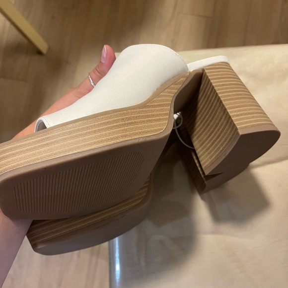 White Heeled Mules - Picture 9 of 9